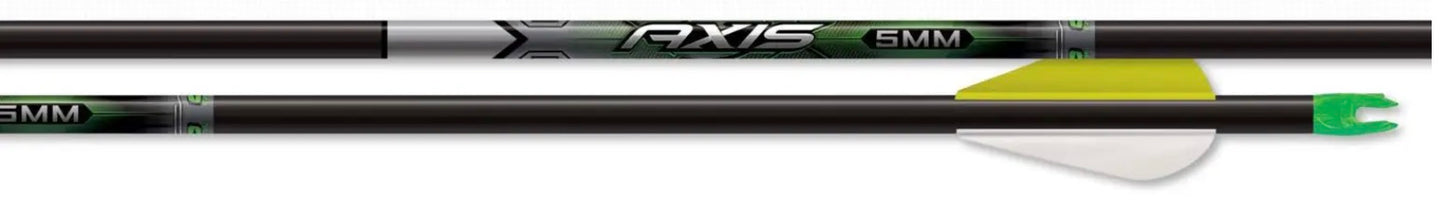 Easton Axis 5mm Fletched Arrows - 6pk