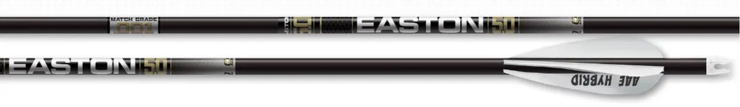Easton 5.0 Match Grade Fletched Arrows - 6pk