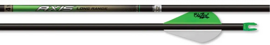 Easton Axis 4mm Long Range Fletched Arrows - 6pk